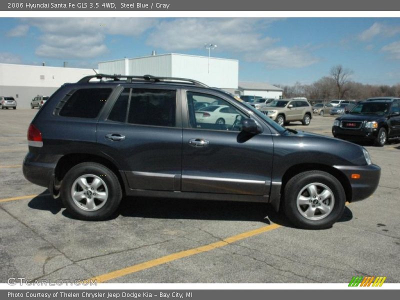 Steel Blue / Gray 2006 Hyundai Santa Fe GLS 3.5 4WD