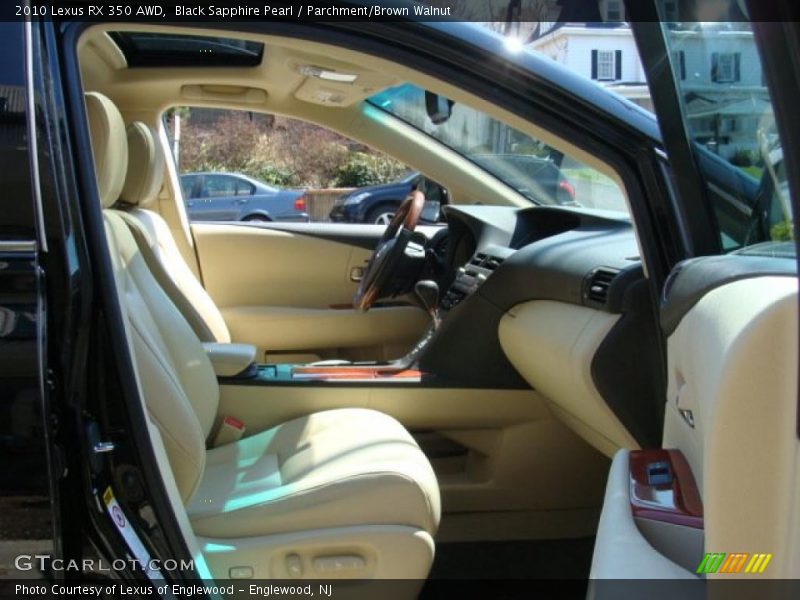 Black Sapphire Pearl / Parchment/Brown Walnut 2010 Lexus RX 350 AWD