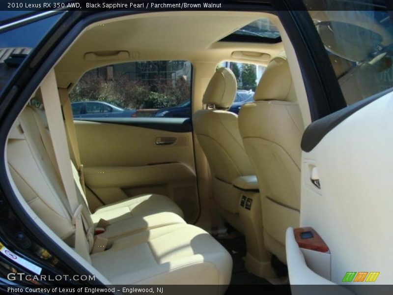 Black Sapphire Pearl / Parchment/Brown Walnut 2010 Lexus RX 350 AWD