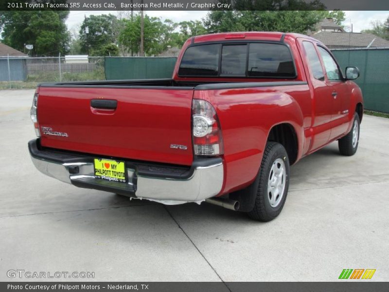 Barcelona Red Metallic / Graphite Gray 2011 Toyota Tacoma SR5 Access Cab
