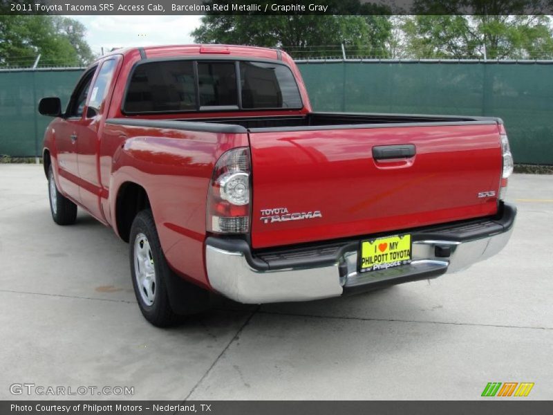 Barcelona Red Metallic / Graphite Gray 2011 Toyota Tacoma SR5 Access Cab