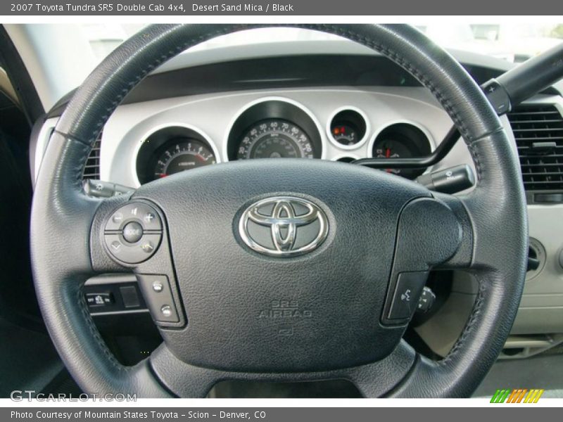 Desert Sand Mica / Black 2007 Toyota Tundra SR5 Double Cab 4x4