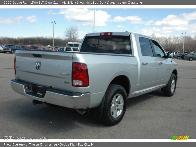 Bright Silver Metallic / Dark Slate/Medium Graystone 2009 Dodge Ram 1500 SLT Crew Cab 4x4