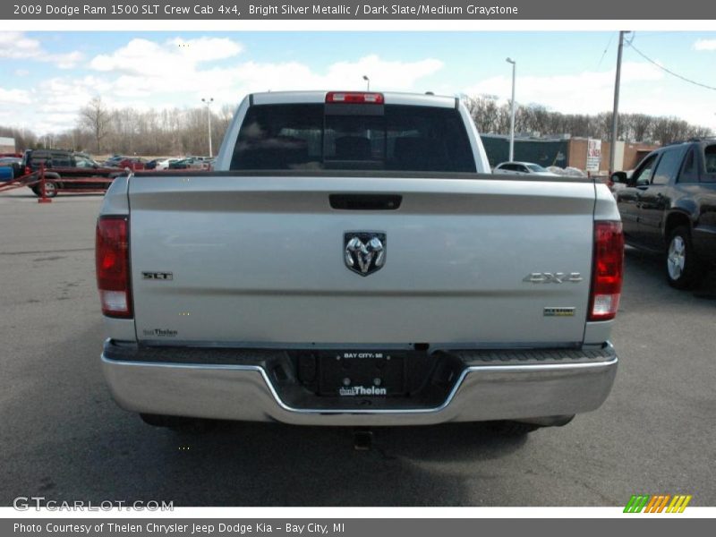 Bright Silver Metallic / Dark Slate/Medium Graystone 2009 Dodge Ram 1500 SLT Crew Cab 4x4