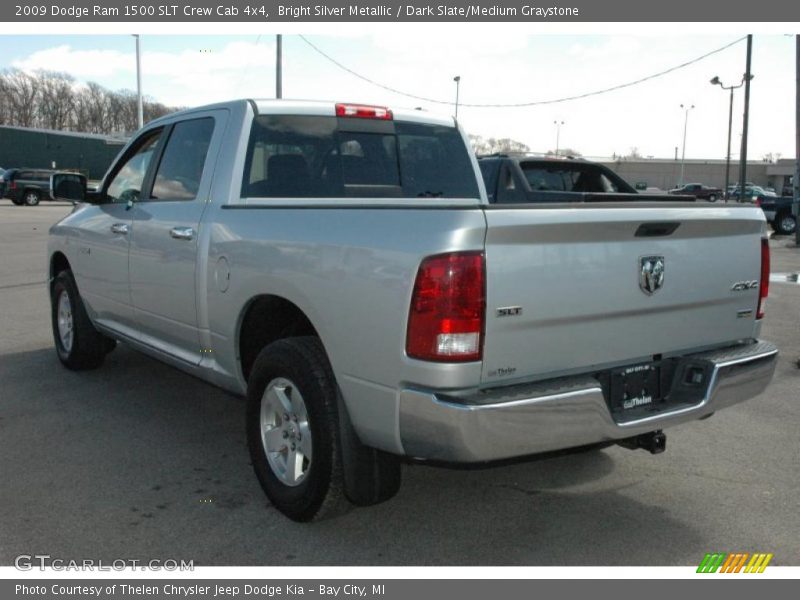  2009 Ram 1500 SLT Crew Cab 4x4 Bright Silver Metallic
