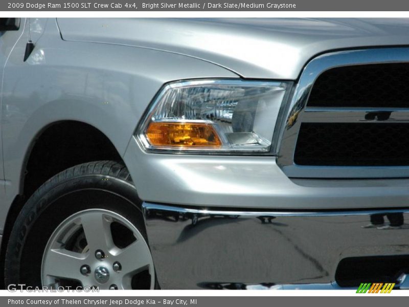 Bright Silver Metallic / Dark Slate/Medium Graystone 2009 Dodge Ram 1500 SLT Crew Cab 4x4