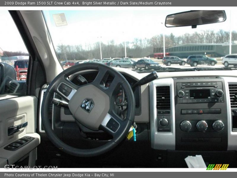 Bright Silver Metallic / Dark Slate/Medium Graystone 2009 Dodge Ram 1500 SLT Crew Cab 4x4