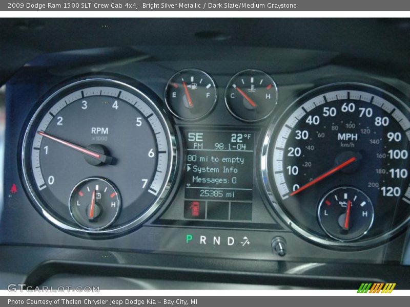  2009 Ram 1500 SLT Crew Cab 4x4 SLT Crew Cab 4x4 Gauges