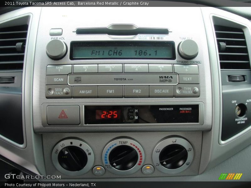 Controls of 2011 Tacoma SR5 Access Cab