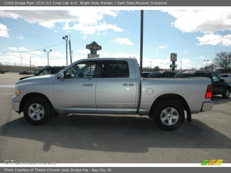 Bright Silver Metallic / Dark Slate/Medium Graystone 2009 Dodge Ram 1500 SLT Crew Cab 4x4