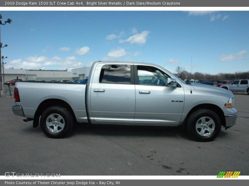  2009 Ram 1500 SLT Crew Cab 4x4 Bright Silver Metallic