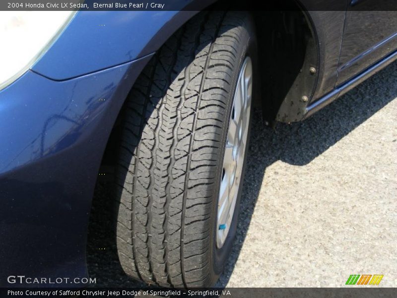 Eternal Blue Pearl / Gray 2004 Honda Civic LX Sedan