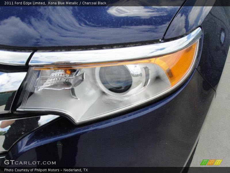 Kona Blue Metallic / Charcoal Black 2011 Ford Edge Limited