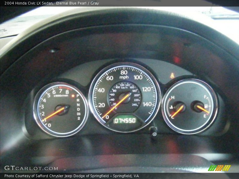  2004 Civic LX Sedan LX Sedan Gauges