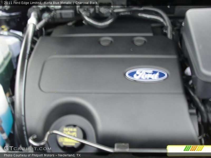 Kona Blue Metallic / Charcoal Black 2011 Ford Edge Limited