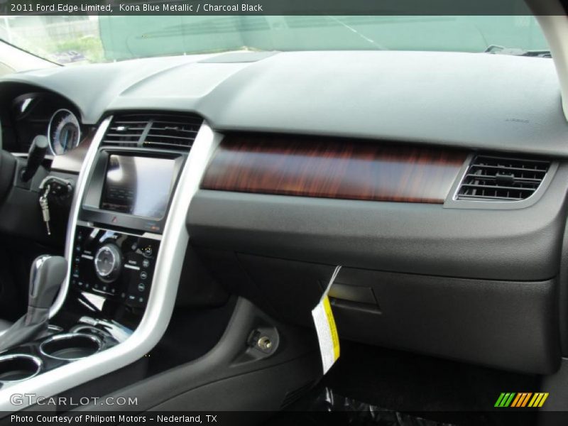 Kona Blue Metallic / Charcoal Black 2011 Ford Edge Limited