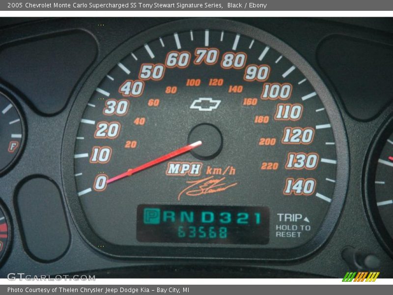  2005 Monte Carlo Supercharged SS Tony Stewart Signature Series Supercharged SS Tony Stewart Signature Series Gauges
