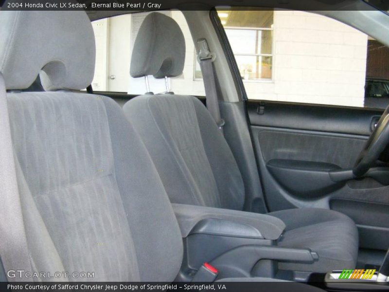Eternal Blue Pearl / Gray 2004 Honda Civic LX Sedan
