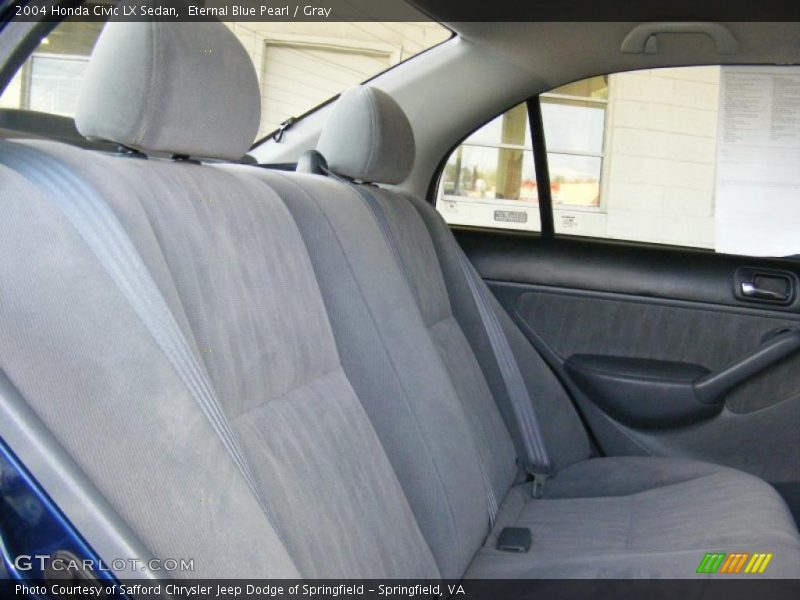 Eternal Blue Pearl / Gray 2004 Honda Civic LX Sedan