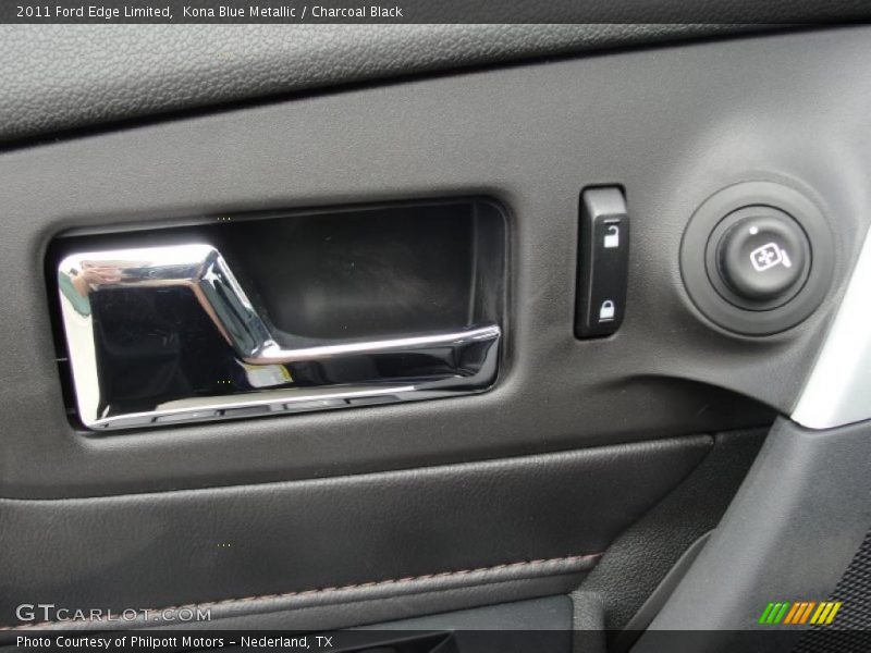 Kona Blue Metallic / Charcoal Black 2011 Ford Edge Limited