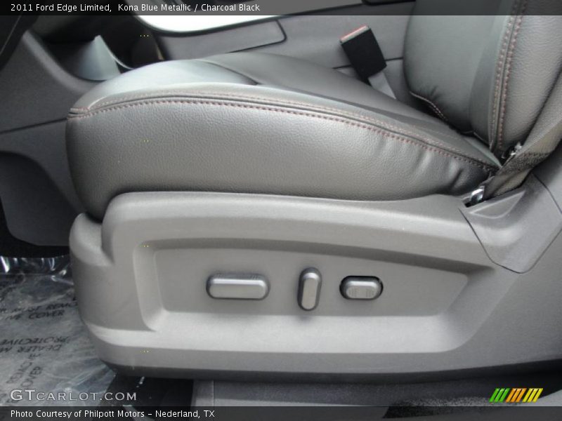 Kona Blue Metallic / Charcoal Black 2011 Ford Edge Limited