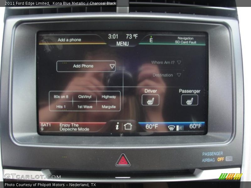 Kona Blue Metallic / Charcoal Black 2011 Ford Edge Limited