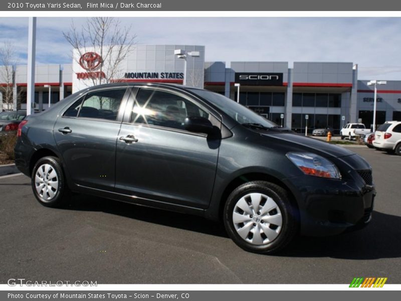 Flint Mica / Dark Charcoal 2010 Toyota Yaris Sedan