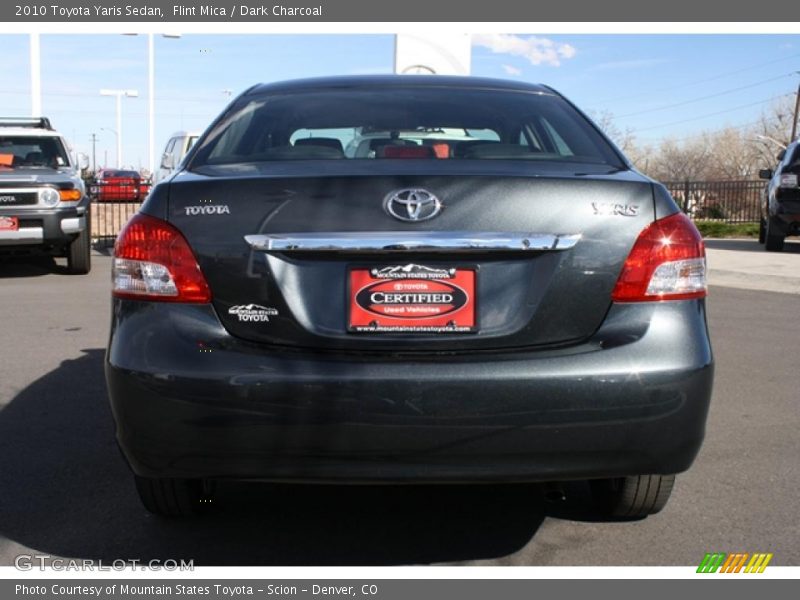 Flint Mica / Dark Charcoal 2010 Toyota Yaris Sedan