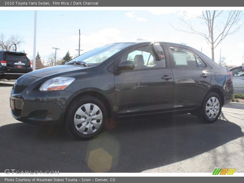 Flint Mica / Dark Charcoal 2010 Toyota Yaris Sedan