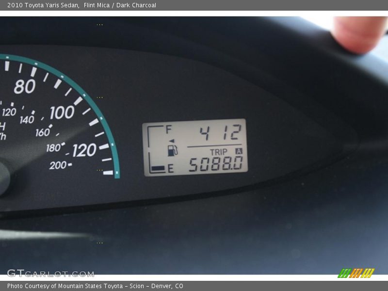 Flint Mica / Dark Charcoal 2010 Toyota Yaris Sedan