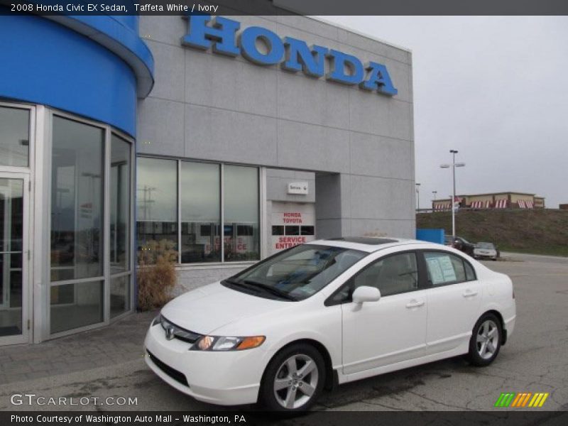 Taffeta White / Ivory 2008 Honda Civic EX Sedan