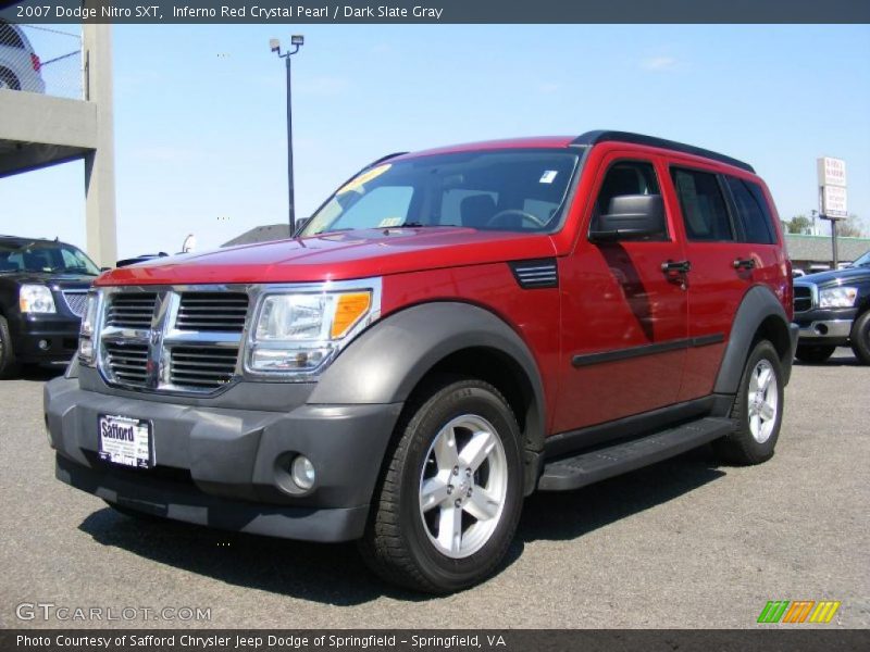 Inferno Red Crystal Pearl / Dark Slate Gray 2007 Dodge Nitro SXT