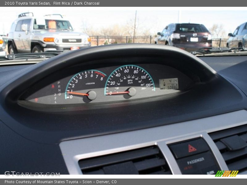Flint Mica / Dark Charcoal 2010 Toyota Yaris Sedan