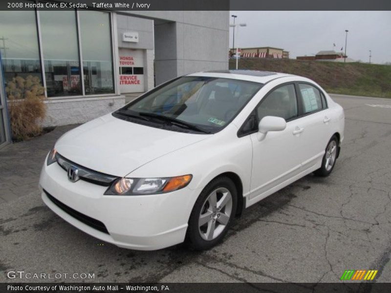 Taffeta White / Ivory 2008 Honda Civic EX Sedan