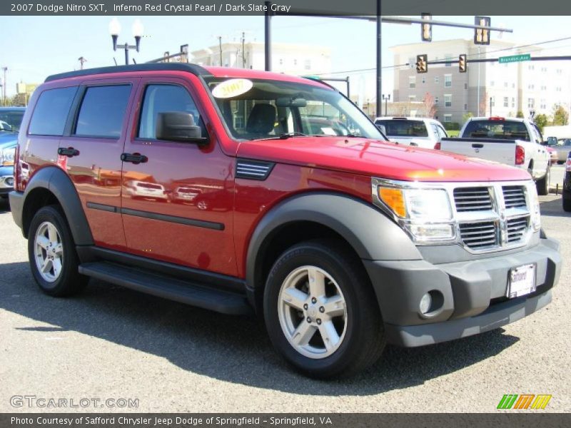 Inferno Red Crystal Pearl / Dark Slate Gray 2007 Dodge Nitro SXT