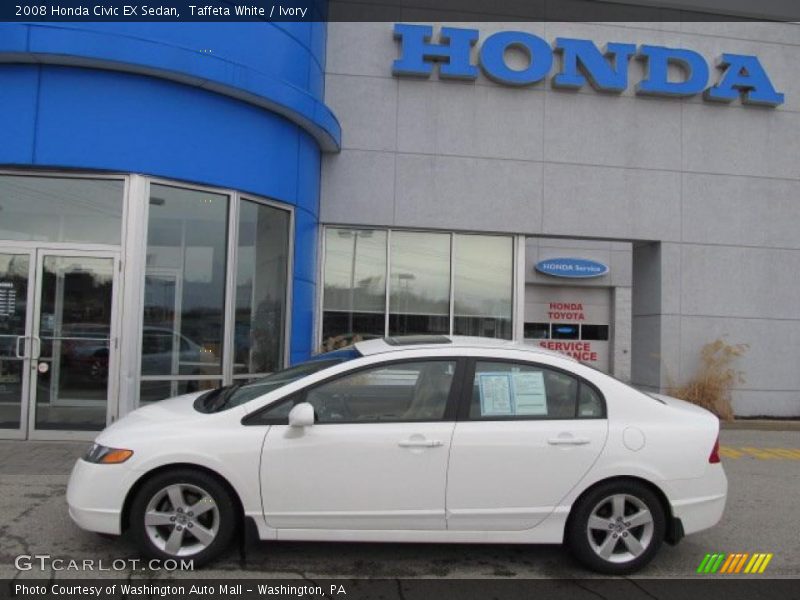 Taffeta White / Ivory 2008 Honda Civic EX Sedan