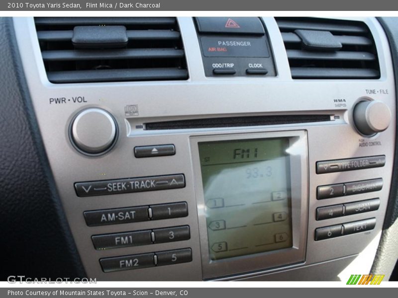 Flint Mica / Dark Charcoal 2010 Toyota Yaris Sedan
