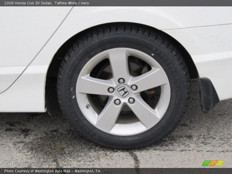 Taffeta White / Ivory 2008 Honda Civic EX Sedan