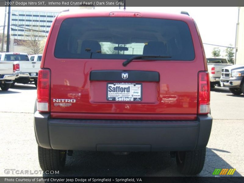 Inferno Red Crystal Pearl / Dark Slate Gray 2007 Dodge Nitro SXT