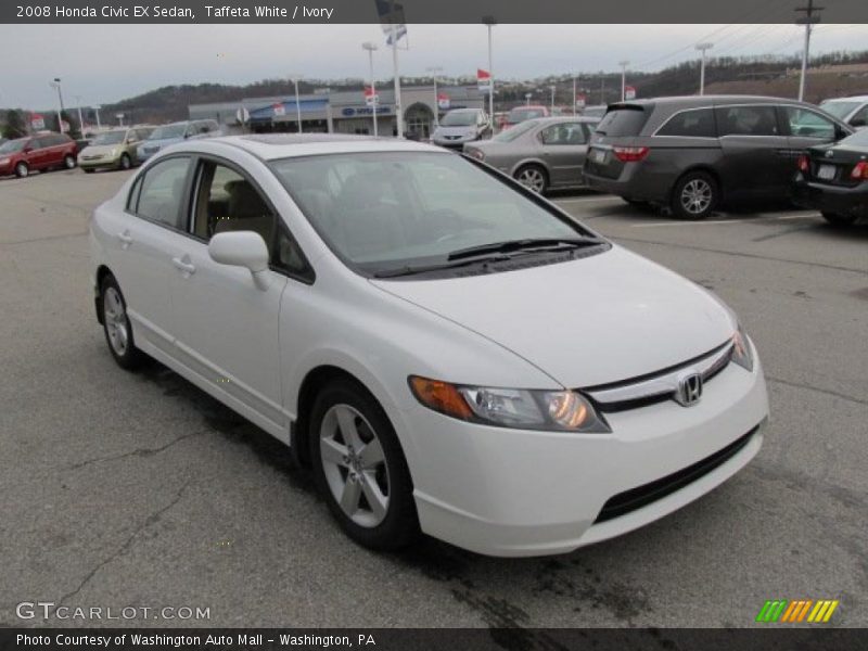 Taffeta White / Ivory 2008 Honda Civic EX Sedan
