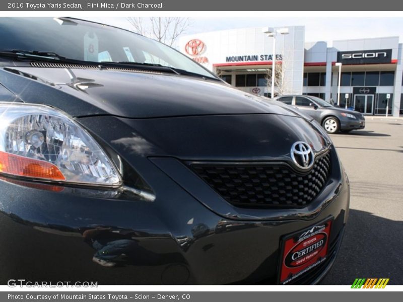 Flint Mica / Dark Charcoal 2010 Toyota Yaris Sedan