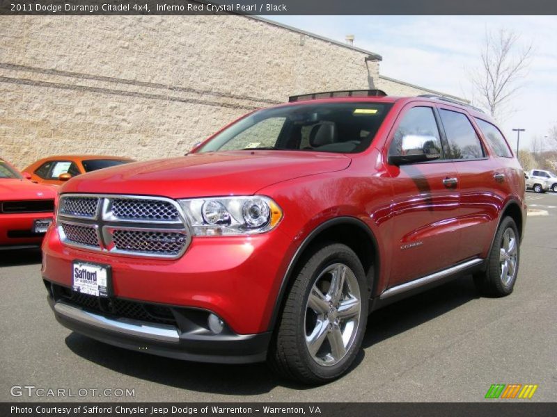 Inferno Red Crystal Pearl / Black 2011 Dodge Durango Citadel 4x4