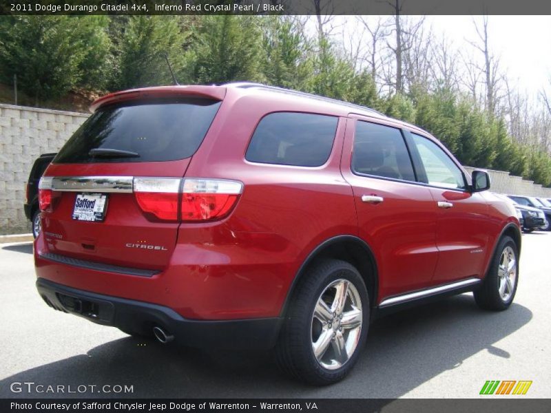 Inferno Red Crystal Pearl / Black 2011 Dodge Durango Citadel 4x4
