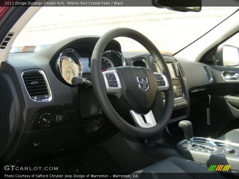 Inferno Red Crystal Pearl / Black 2011 Dodge Durango Citadel 4x4