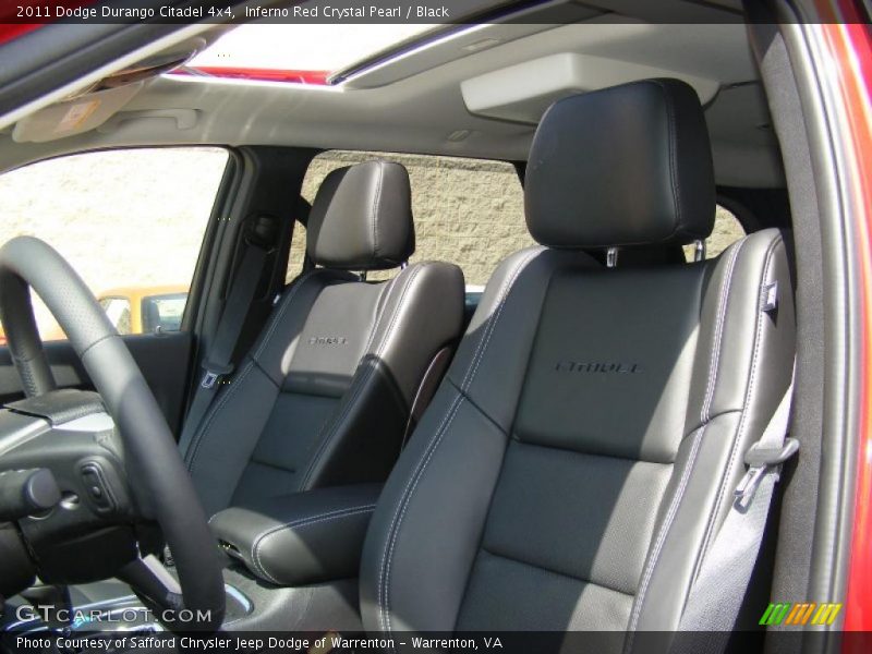 Inferno Red Crystal Pearl / Black 2011 Dodge Durango Citadel 4x4