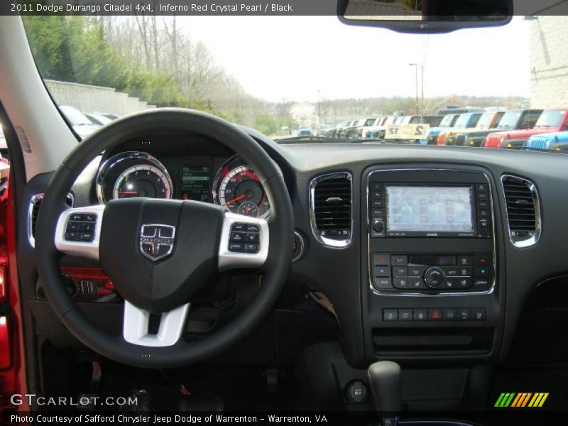 Inferno Red Crystal Pearl / Black 2011 Dodge Durango Citadel 4x4