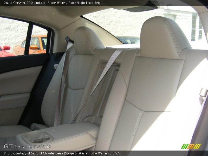 Stone White / Black/Light Frost Beige 2011 Chrysler 200 Limited
