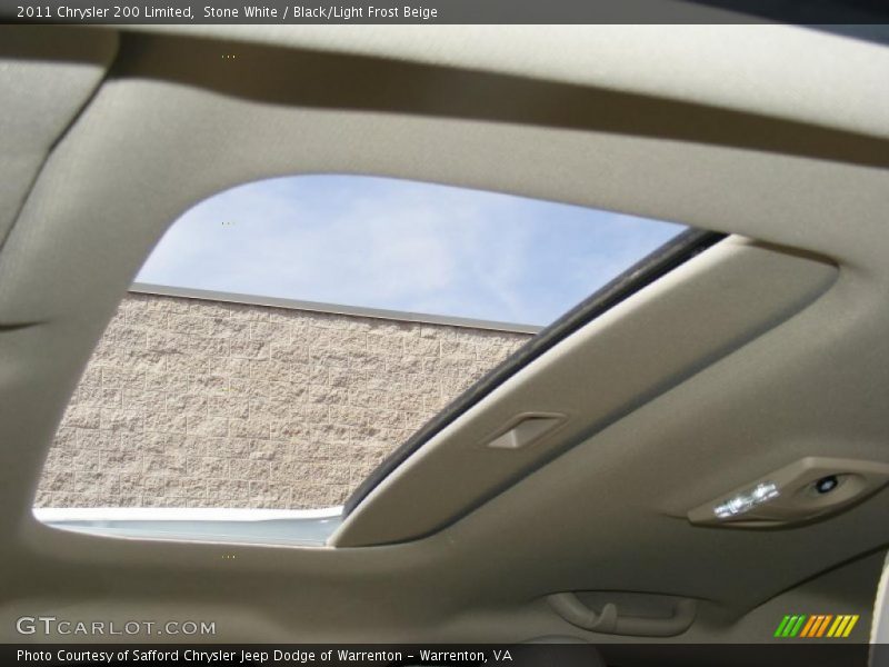 Stone White / Black/Light Frost Beige 2011 Chrysler 200 Limited