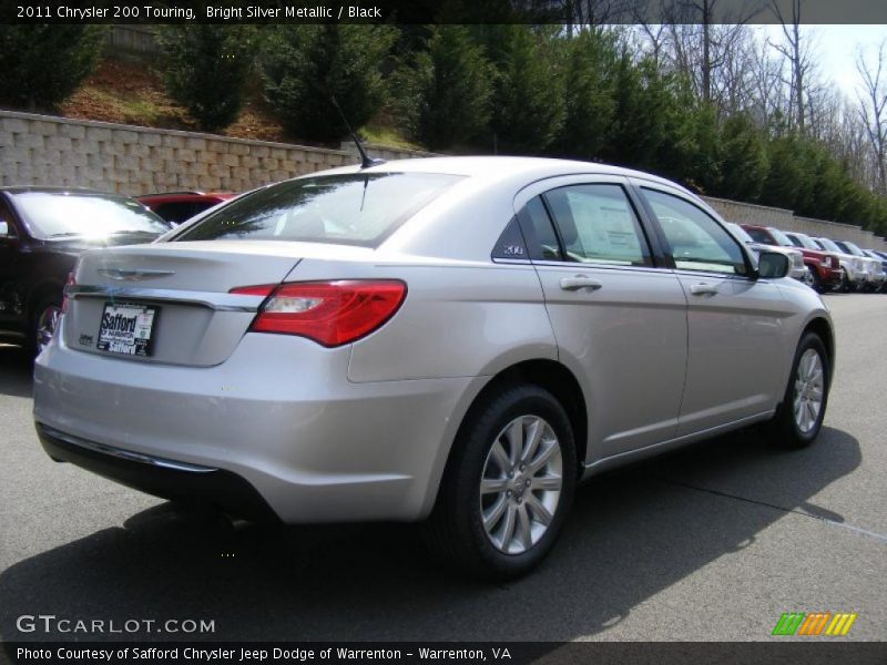 Bright Silver Metallic / Black 2011 Chrysler 200 Touring