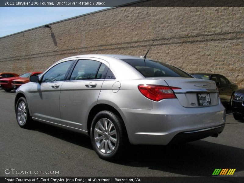 Bright Silver Metallic / Black 2011 Chrysler 200 Touring
